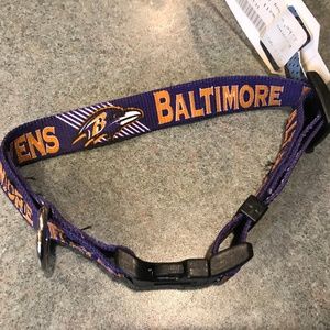 Baltimore Ravens Fan Gear Adjustable Dog Collar